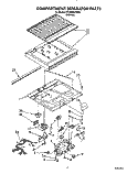 COMPARTMENT SEPARATOR Diagram and Parts List for ET22DMXZN00  Whirlpool Refrigerator
