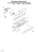 CONTROL PANEL PARTS Diagram and Parts List for KSSS42QKT02  KitchenAid Refrigerator