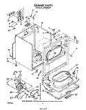 SECTION Diagram and Parts List for LE7080XSW1  Whirlpool Dryer