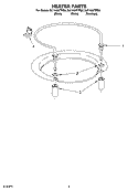 HEATER PARTS Diagram and Parts List for DU1145XTPS0  Whirlpool Dishwasher