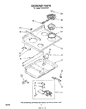 Part Location Diagram of 328871 Whirlpool Cooktop Trim L.H.