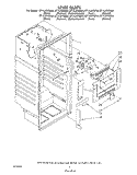 LINER Diagram and Parts List for ET14JKXSW04  Whirlpool Refrigerator