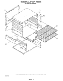 INTERNAL OVEN Diagram and Parts List for SF300BSRW5  Whirlpool Range