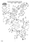 CABINET AND STIRRER Diagram and Parts List for KEMC378HBL2  KitchenAid Microwave Oven Combo