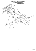 CONTROL PANEL Diagram and Parts List for FES310BQ0  Roper Range