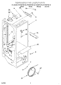 REFRIGERATOR LINER Diagram and Parts List for KSRS22FGBL05  KitchenAid Refrigerator
