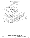 CONTROL PANEL Diagram and Parts List for KEDS100SCB1  KitchenAid Range