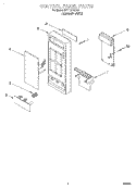 CONTROL PANEL Diagram and Parts List for MT1131SGQ0  Whirlpool Microwave