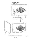 DISHRACK Diagram and Parts List for SHU75010  Whirlpool Dishwasher