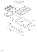 BROILER Diagram and Parts List for TGS325GW1  Estate Range