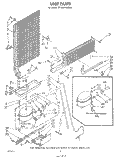 UNIT Diagram and Parts List for ET16AKXSW00  Whirlpool Refrigerator