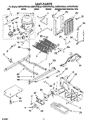 UNIT PARTS Diagram and Parts List for KSRP25FNBT00  KitchenAid Refrigerator