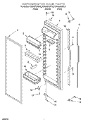 REFRIGERATOR DOOR Diagram and Parts List for KSRS25KGBT03  KitchenAid Refrigerator