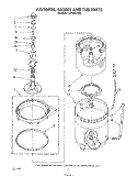 AGITATOR, BASKET AND TUB Diagram and Parts List for LA7000XTN0  Whirlpool Washer