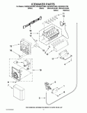ICEMAKER PARTS Diagram and Parts List for GSS26C4XXA00  Whirlpool Refrigerator