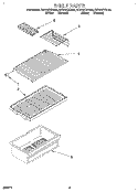 SHELF Diagram and Parts List for RT14VKYDW00  Roper Refrigerator