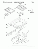COOKTOP PARTS Diagram and Parts List for KDSS907SSS04  KitchenAid Range