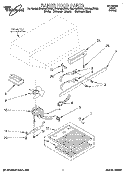 SECTION Diagram and Parts List for RH4736XWA2  Whirlpool Range Hood