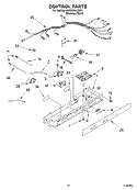 CONTROL Diagram and Parts List for KSRK25ILSS01  KitchenAid Refrigerator