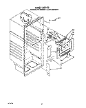 LINER Diagram and Parts List for RT14DCYVW11  Roper Refrigerator