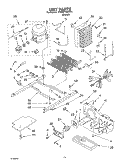 UNIT PARTS Diagram and Parts List for 4YED5FHQKT01  Whirlpool Refrigerator