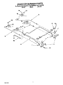 COOKTOP BURNER Diagram and Parts List for KGRT600HBT5  KitchenAid Range