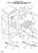 LINER, LIT/OPTIONAL Diagram and Parts List for RT14HDYDW01  Roper Refrigerator