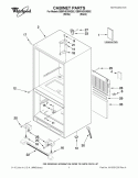 CABINET PARTS Diagram and Parts List for GB9FHDXWQ02  Whirlpool Refrigerator