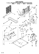 UNIT Diagram and Parts List for KTRC22KKSS00  KitchenAid Refrigerator