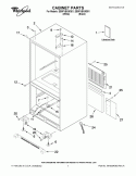 CABINET PARTS Diagram and Parts List for EB9FVBXWB01  Whirlpool Refrigerator