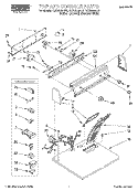 TOP AND CONSOLE, LIT/OPTIONAL Diagram and Parts List for RGX6646AQ3  Roper Dryer