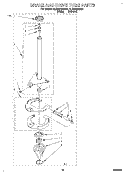 BRAKE AND DRIVE TUBE Diagram and Parts List for 6LBR5132AN1  Whirlpool Washer