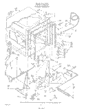 TUB , LIT/OPTIONAL Diagram and Parts List for DU8500XT0  Whirlpool Dishwasher
