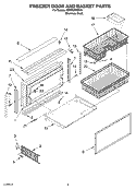 FREEZER DOOR AND BASKET PARTS Diagram and Parts List for KBRP36FMS00  KitchenAid Refrigerator