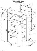 Tall GearBox Parts Diagram and Parts List for GALG36KDSG00  Whirlpool Cabinet