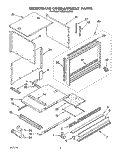 MICROWAVE COMPARTMENT Diagram and Parts List for KEMS306XWH0  KitchenAid Wall Oven