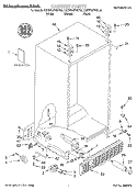 CABINET, LITERATURE Diagram and Parts List for KSRW25FHBT02  KitchenAid Refrigerator