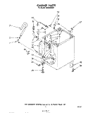 CABINET Diagram and Parts List for LHA5500W2  Whirlpool Washer