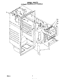 LINER Diagram and Parts List for ET18JKXRWR0  Whirlpool Refrigerator