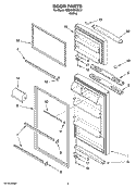 DOOR PARTS Diagram and Parts List for ER8YHMXSL01  Whirlpool Refrigerator