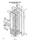 REFRIGERATOR DOOR Diagram and Parts List for KSSS42DWW00  KitchenAid Refrigerator