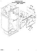 LINER Diagram and Parts List for ET25DMXBN02  Whirlpool Refrigerator
