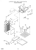 LOWER UNIT AND TUBE Diagram and Parts List for KSSC42MHS00  KitchenAid Refrigerator