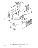CABINET Diagram and Parts List for X07002W00  Roper Air Conditioner