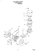 BLOWER Diagram and Parts List for KUDB230Y2  KitchenAid Dishwasher