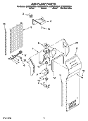 AIR FLOW PARTS Diagram and Parts List for GC5SHEXNT04  Whirlpool Refrigerator