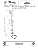 MOTOR AND DRIVE , LIT/OPTIONAL Diagram and Parts List for TU4000XRP1  Whirlpool Trash Compactor