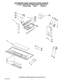 INTERIOR AND VENTILATION PARTS Diagram and Parts List for YWMH1162XVB4  Whirlpool Microwave