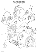 SECTION Diagram and Parts List for LEQ8100KQ1  Whirlpool Dryer