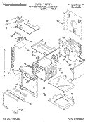 OVEN Diagram and Parts List for KEBI171DBL1  KitchenAid Wall Oven